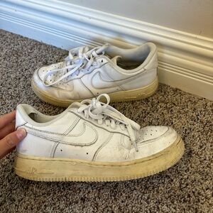 White Nike Air Force 1s